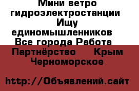 Мини ветро-гидроэлектростанции. Ищу единомышленников. - Все города Работа » Партнёрство   . Крым,Черноморское